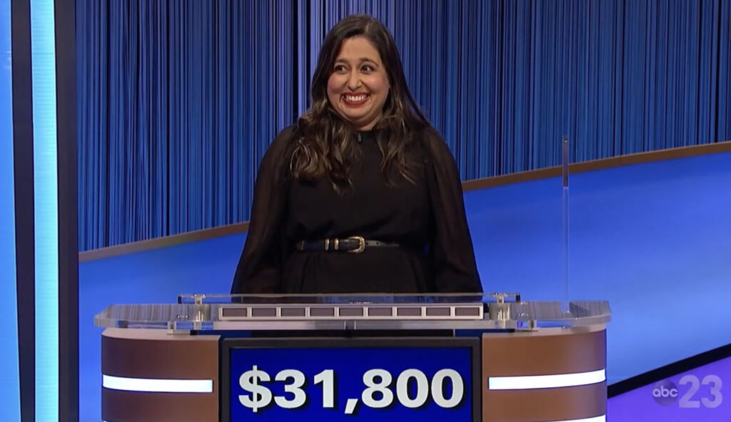 Jeopardy! champion Juveria Zaheer came out on top during Friday's episode