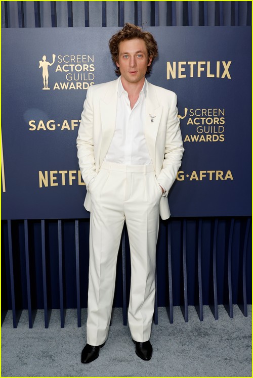 Jeremy Allen White (The Bear) at the SAG Awards