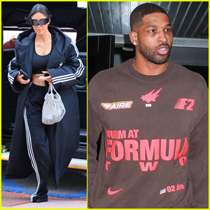 Kim Kardashian Attends Son Saint's Basketball Game with Tristan Thompson
