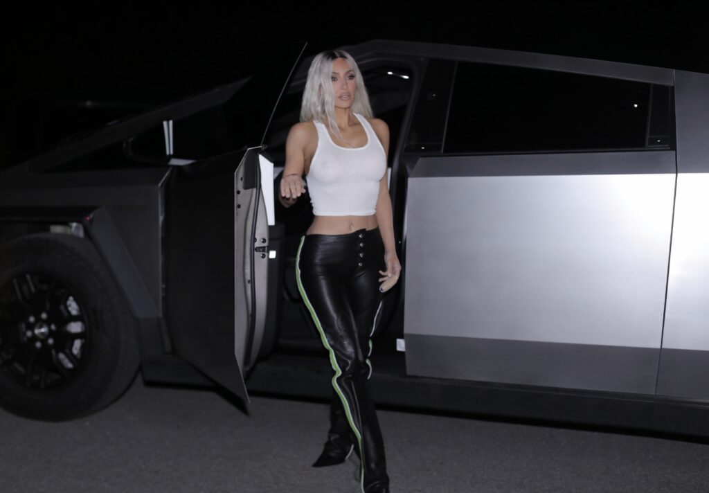Kim Kardashian was seen in Beverly Hills for a night out
