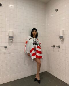 Kourtney Kardashian's critics wondered why she was posing in a bathroom while at her husband's concert