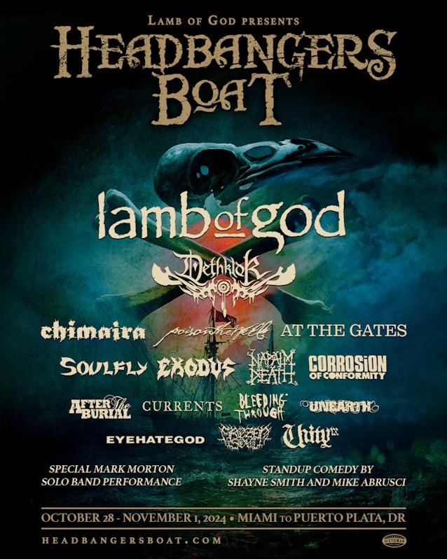 LAMB OF GOD Releases 'Official Aftermovie' For Inaugural 'Headbangers Boat'