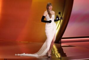 Taylor Swift makes Grammy history with fourth album of year win