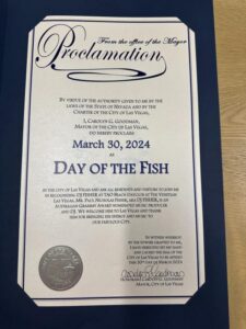 Las Vegas Mayor Issues Official Proclamation to Name a Day After FISHER