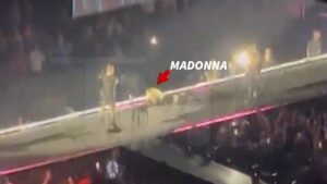 Madonna Falls Off Chair Onstage During Seattle Concert