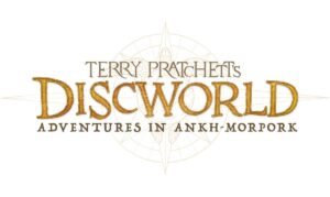 A logo for the upcoming tabletop RPG, called Terry Pratchett’s Discworld: Adventures in Ankh-Morpork.