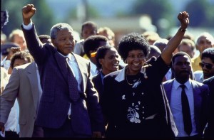 Nelson Mandela and wife Winnie Mandela
