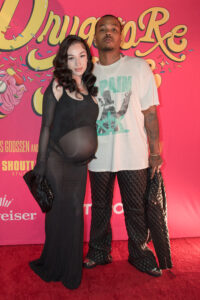 Bhad Bhabie flaunted her baby bump and stepped out at a movie premiere with her boyfriend, Le Vaughn