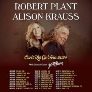 ROBERT PLANT And ALISON KRAUSS Announce 'Can't Let Go' 2024 U.S. Tour