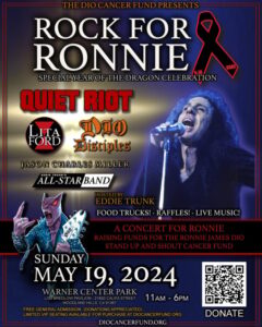 RONNIE JAMES DIO 2024 'Rock For Ronnie' Benefit Concert To Be Held In Woodland Hills