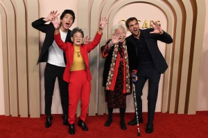 (From L) Director Sean Wang, Chang Li Hua, Yi Yan Fuei, and producer-cinematographer Sam Davis attend the Oscar Nominees Luncheon.