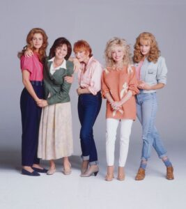 From left: Julia Roberts, Sally Field, Shirley MacClaine, Dolly Parton and Daryl Hannah in 1989's "Steel Magnolias."