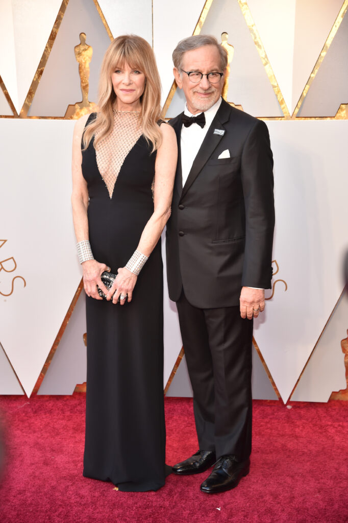 Kate Capshaw with husband Steven Spielberg at the Oscars