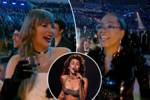 Taylor Swift, Oprah Winfrey lose it over Miley Cyrus Grammys 2024 'Flowers' performance