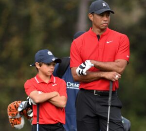 Tiger Woods and Son Charlie play in Orlando, US - 20 Dec 2020