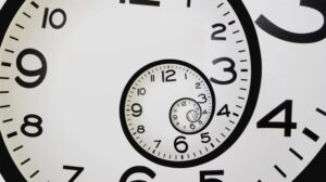 Time travel Spiral clock