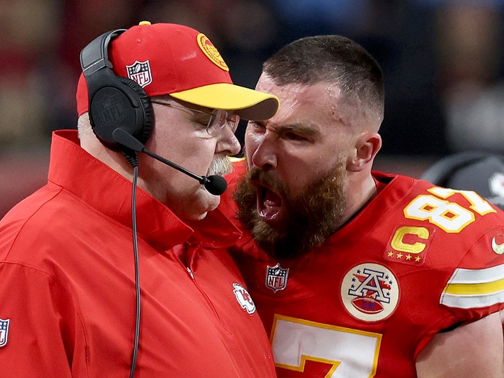 Travis Kelce Bumps Coach Andy Reid, Screams In Face After Chiefs Fumble