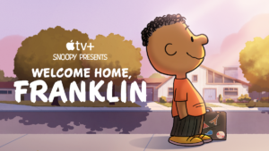 Key art and production stills for Snoopy Presents: Welcome Home, Franklin