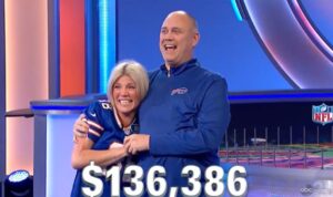 Jill Prince won Wheel of Fortune's NFL tournament in an emotional triumph