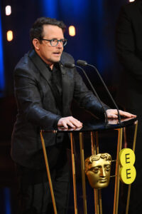 Michael J. Fox presented the Best Film gong at the Baftas 2024
