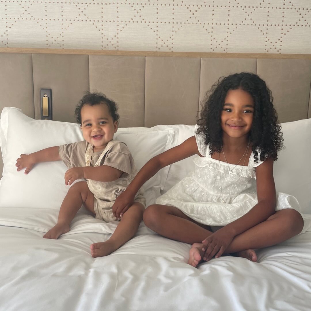 Tatum and True recently appeared at a cousin sleepover with other Kardashian kids