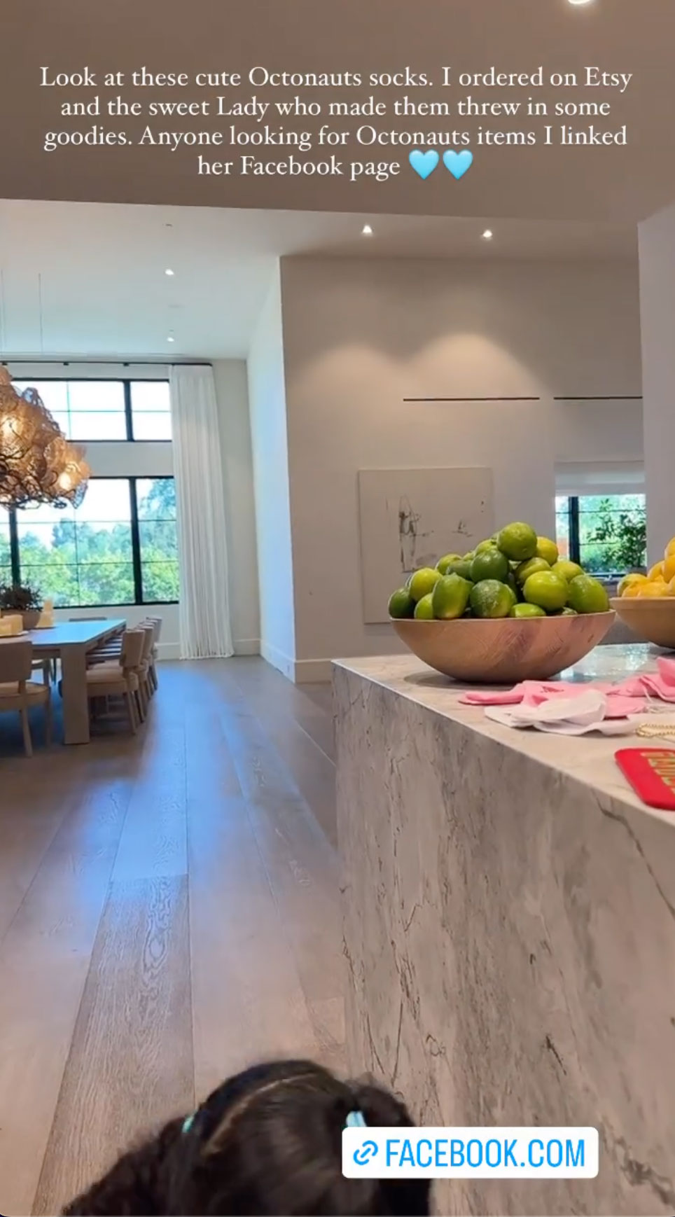 She previously showed off her pricey kitchen