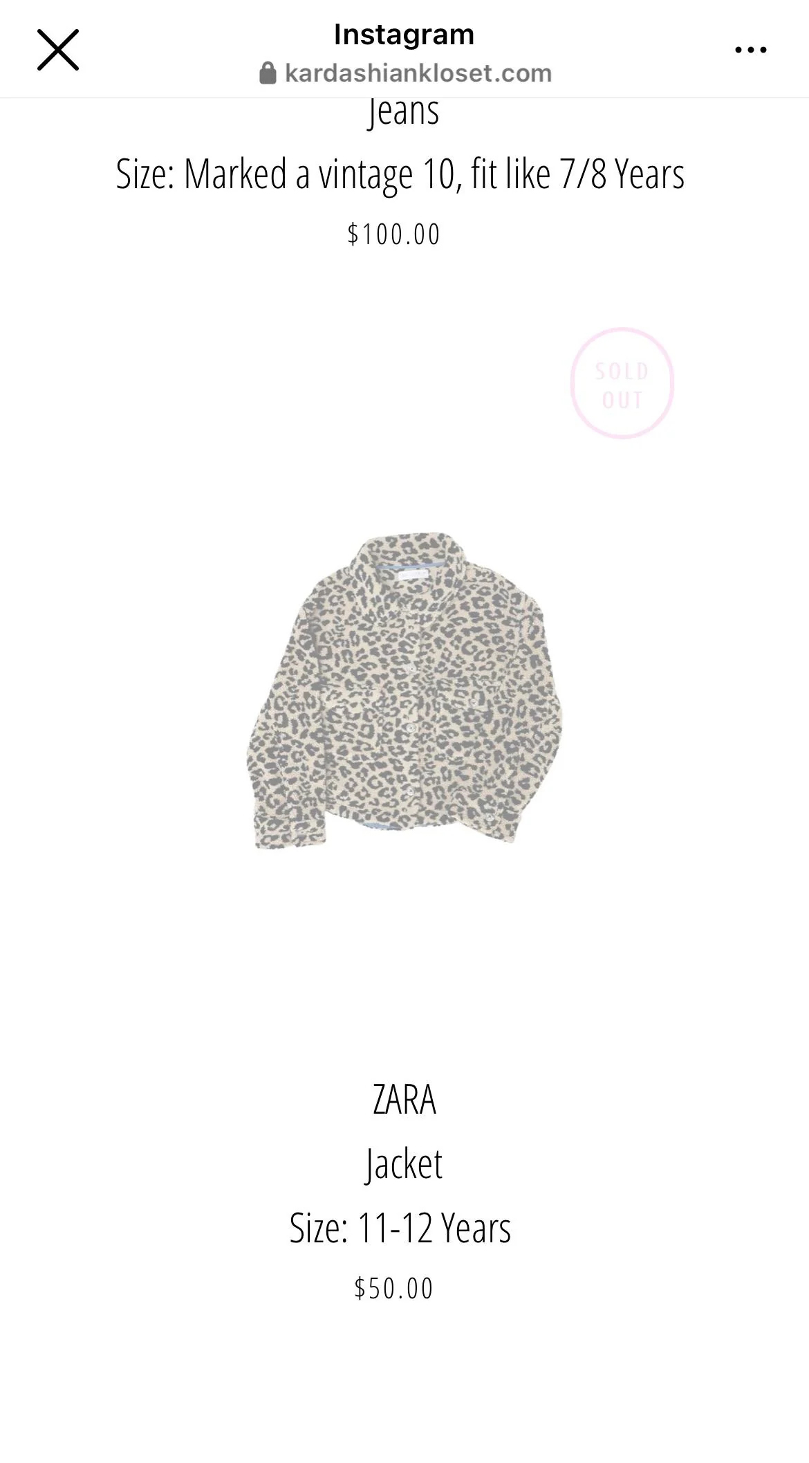 Fans became upset over Khloe selling True's jacket from Zara