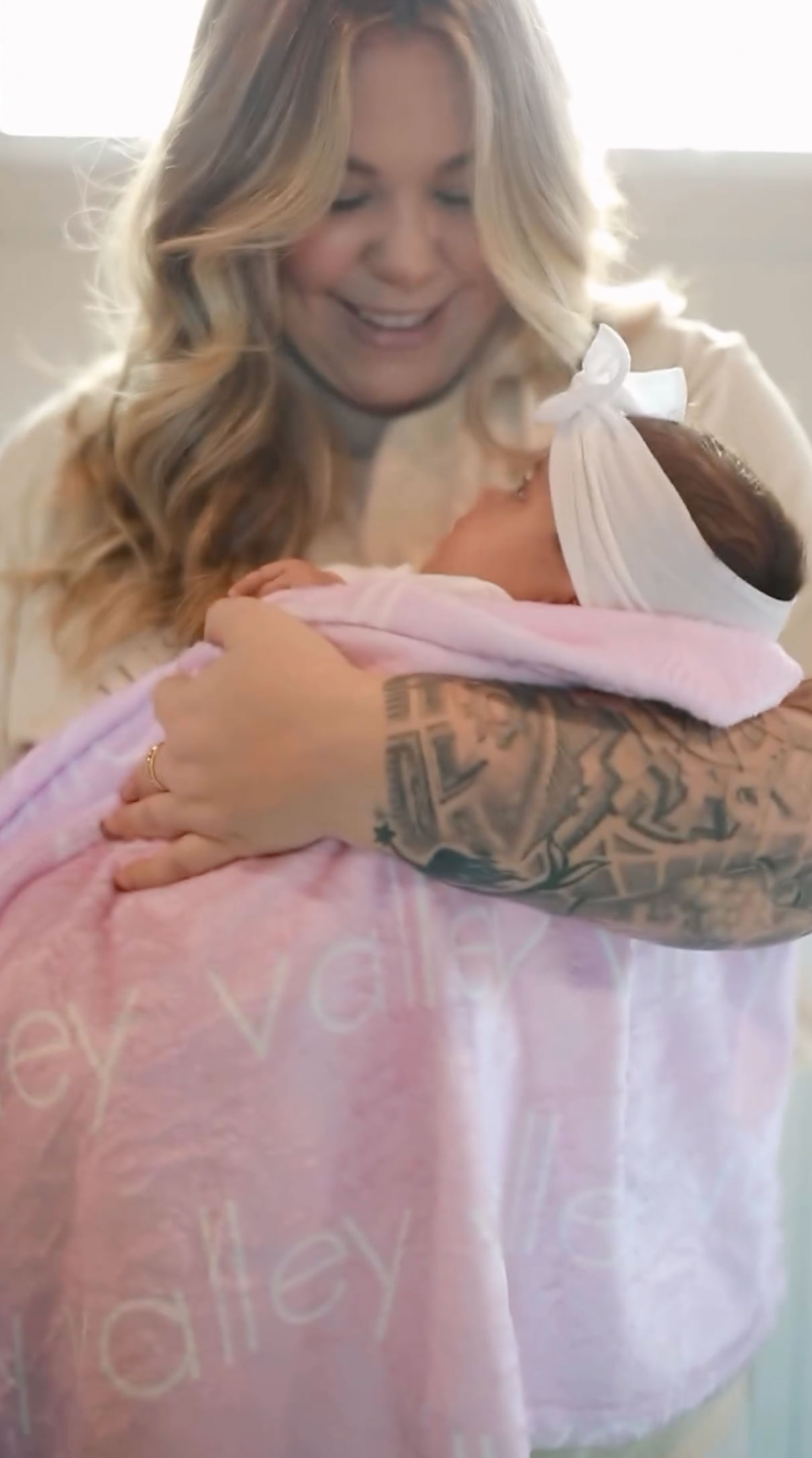 The reality star welcomed her first little girl last year