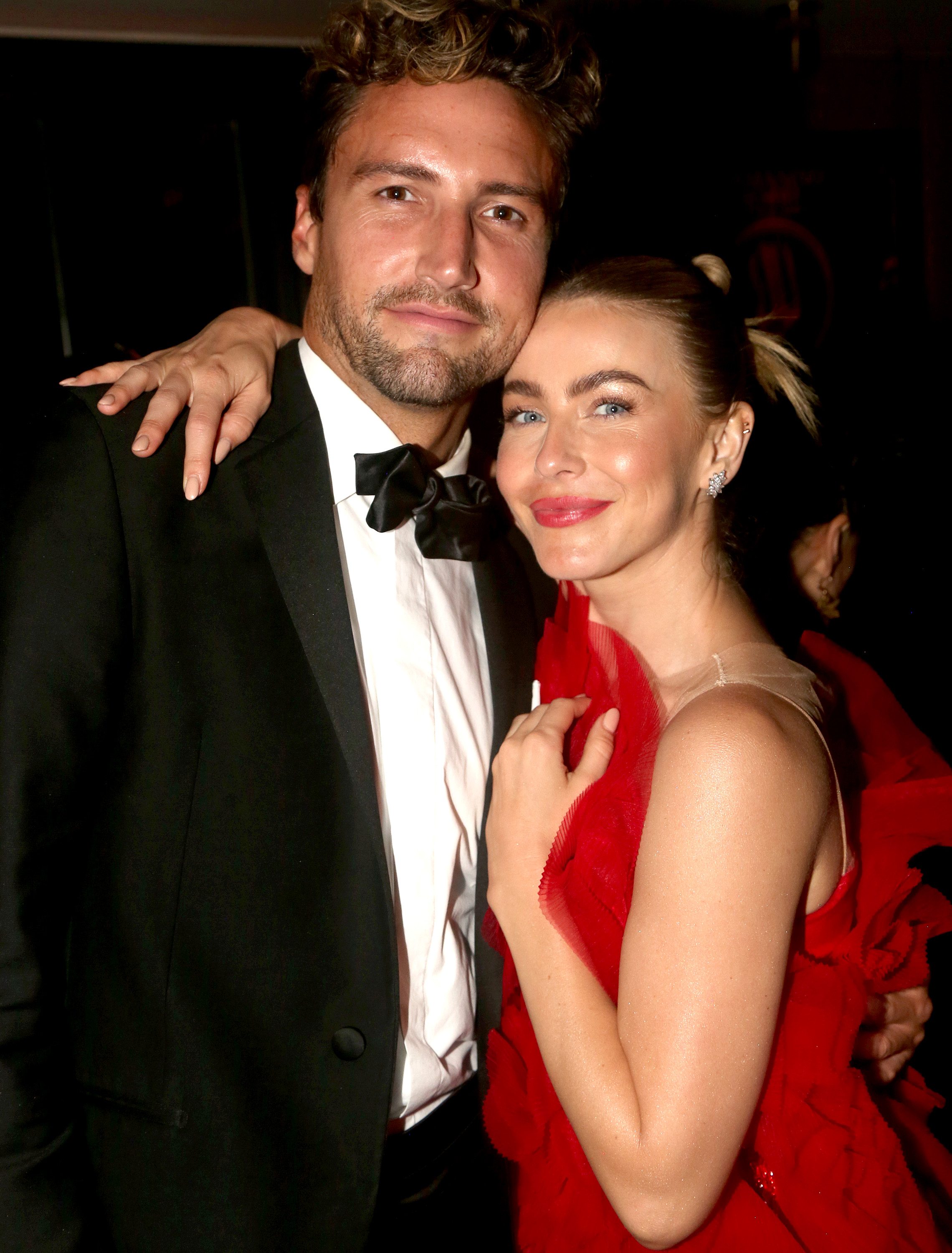 Tyler Lain and Julianne Hough posed together at an even in June  2023