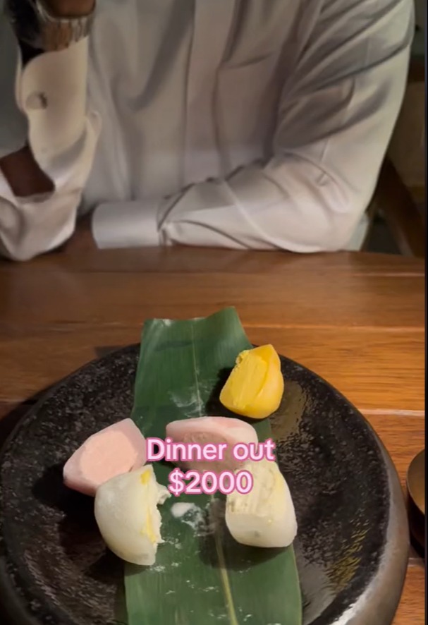 The pair spent $2,000 on eating out in just one week