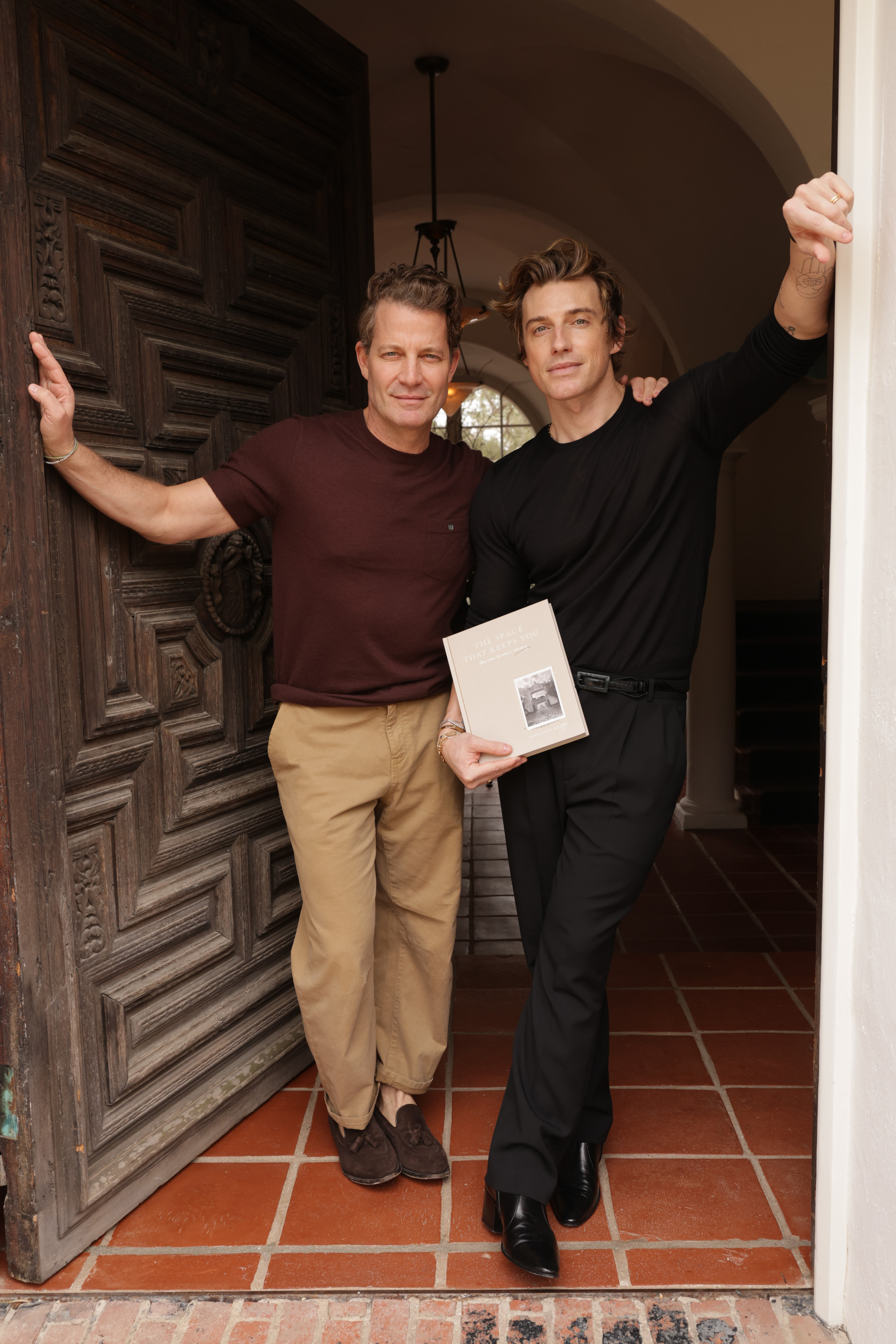 Nate Berkus (L) and Jeremiah Brent are seen at Jeremiah Brent’s Book The Space That Keeps You”Launch Party on March 2, 2024, in Montecito, California