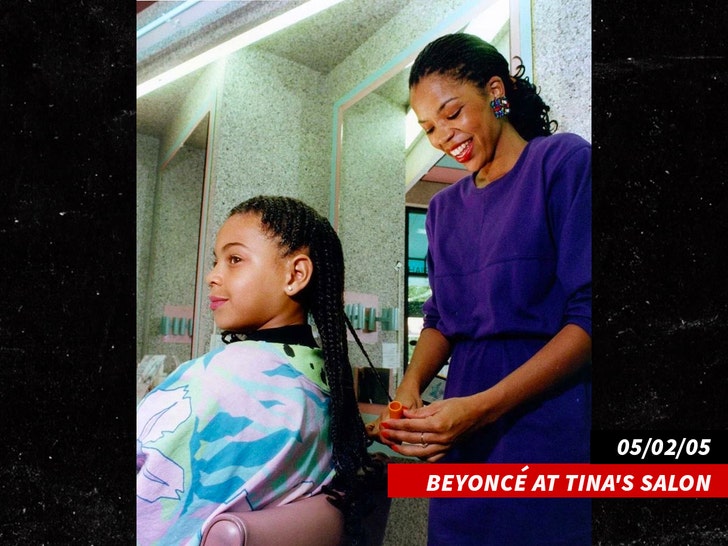 Beyonce at Tina's Salon