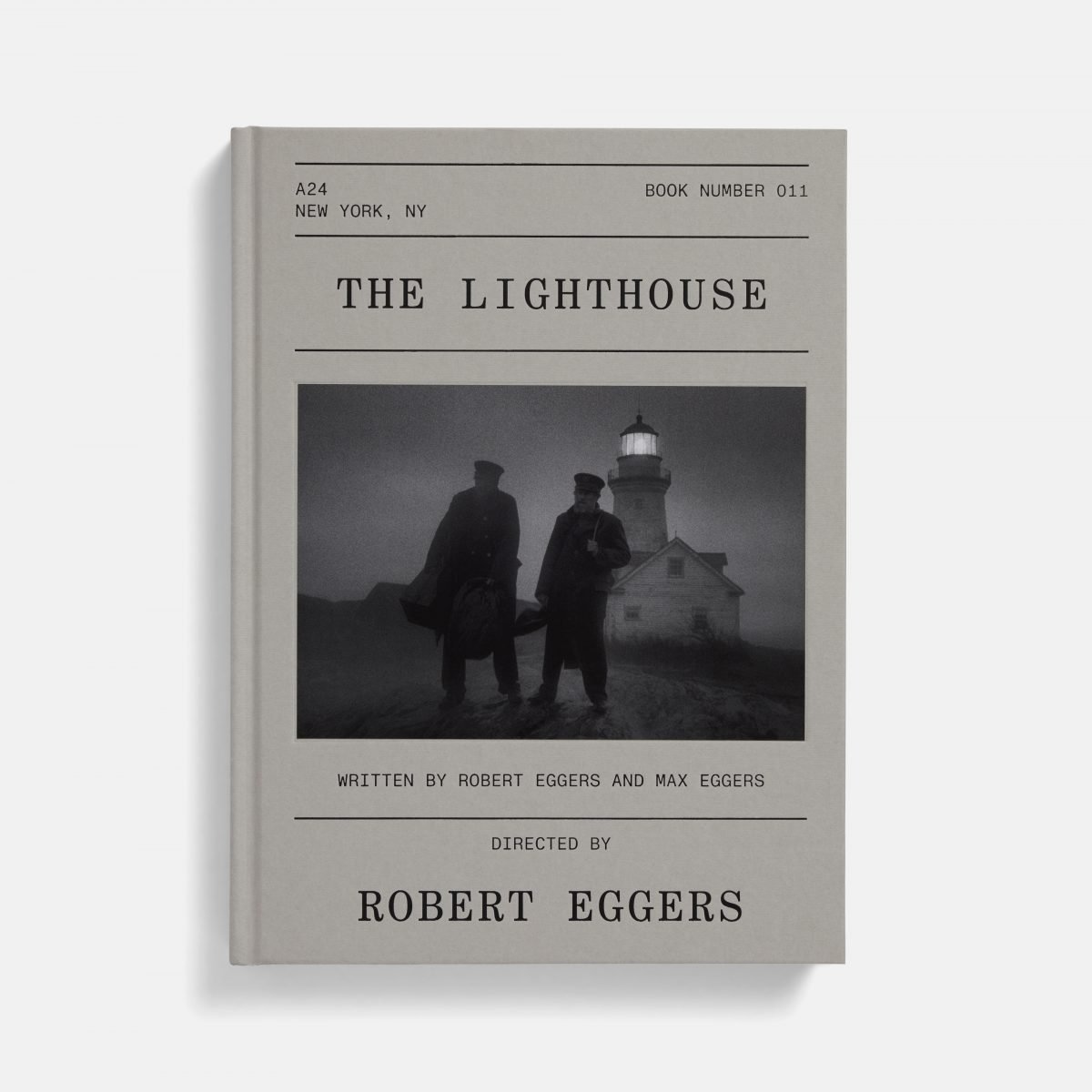 The Lighthouse Screenplay book from A24 cover