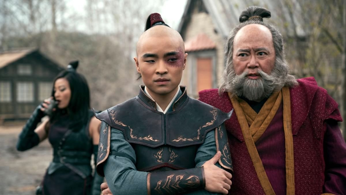 Avatar the Last Airbender Live-Action Dallas Liu as Zuko with Iroh and June. Netflix has renewed Avatar the Last airbender for seasons 2 and 3, its final seasons