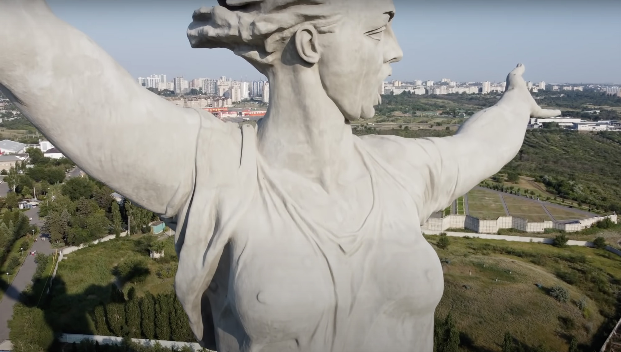 The Motherland Calls war monument commemorates heroes of the WW2