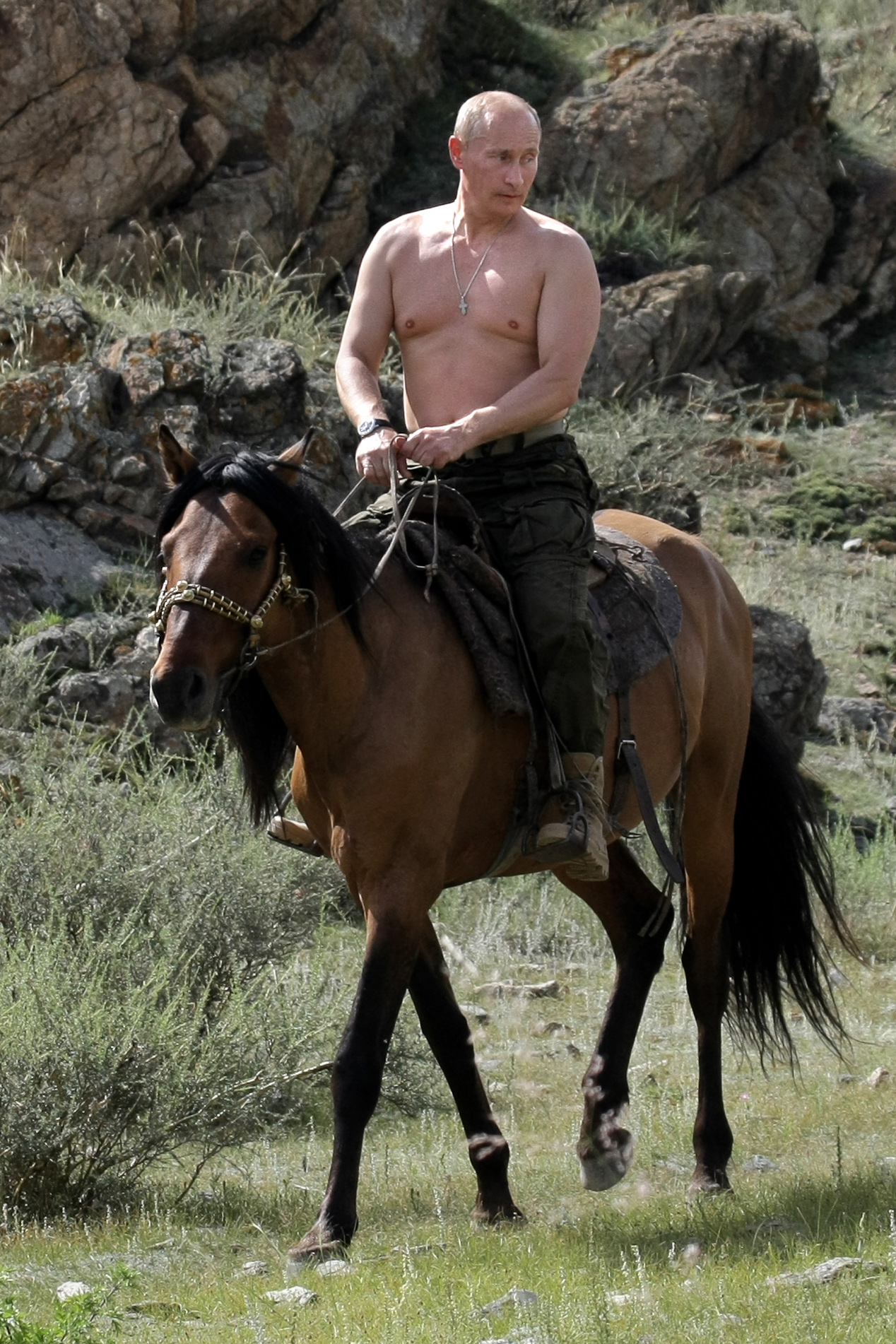 Putin has been cracking down on nudity and debauchery despite going topless himself