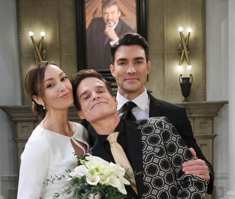 Emily O'Brien with Greg Rikaart and Peter Porte