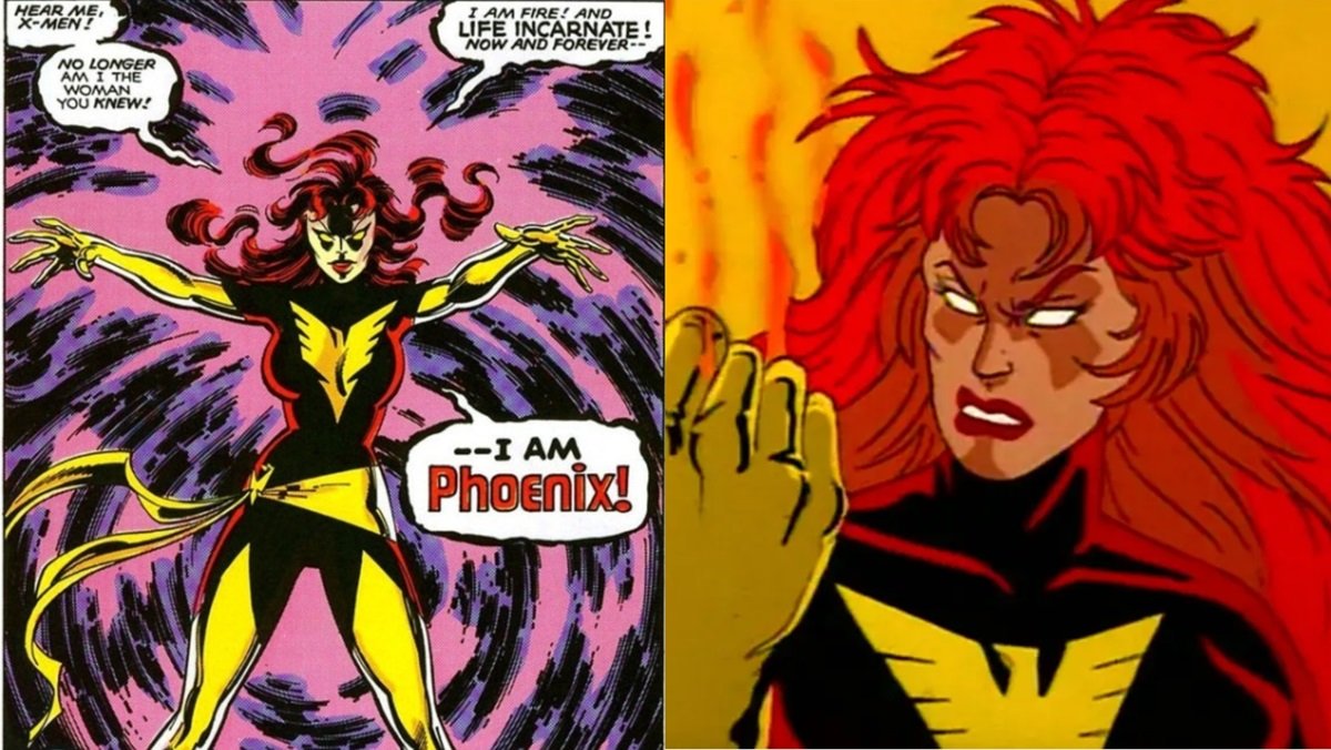 The Dark Phoenix Sage in Uncanny X-Men (art by John Byrne) and in X-Men: The Animated Series.