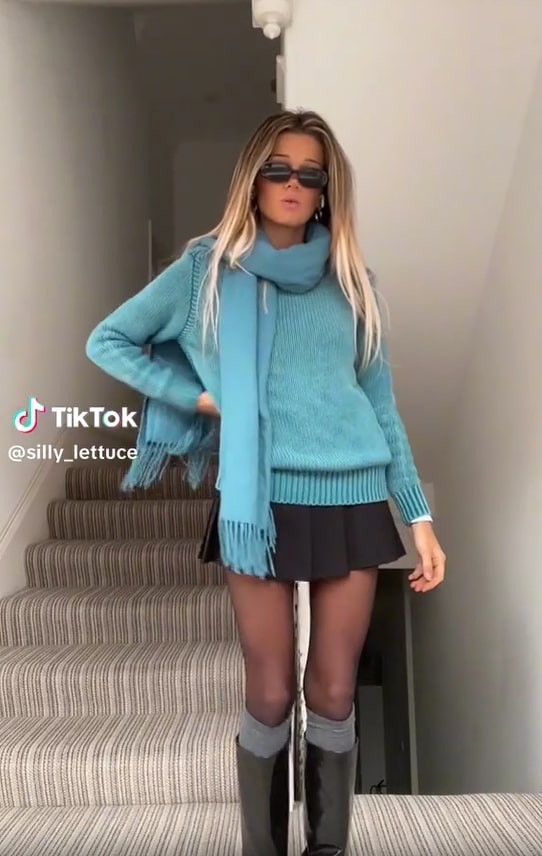 On her TikTok account she shows off her outfits