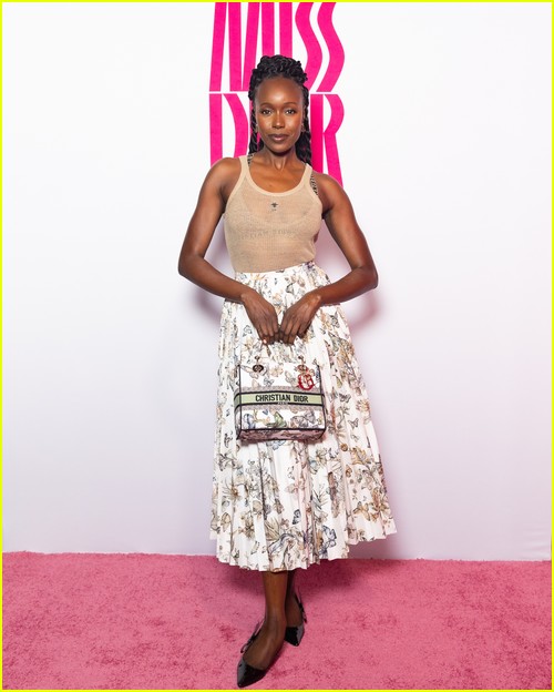 Anna Diop at the Miss Dior event