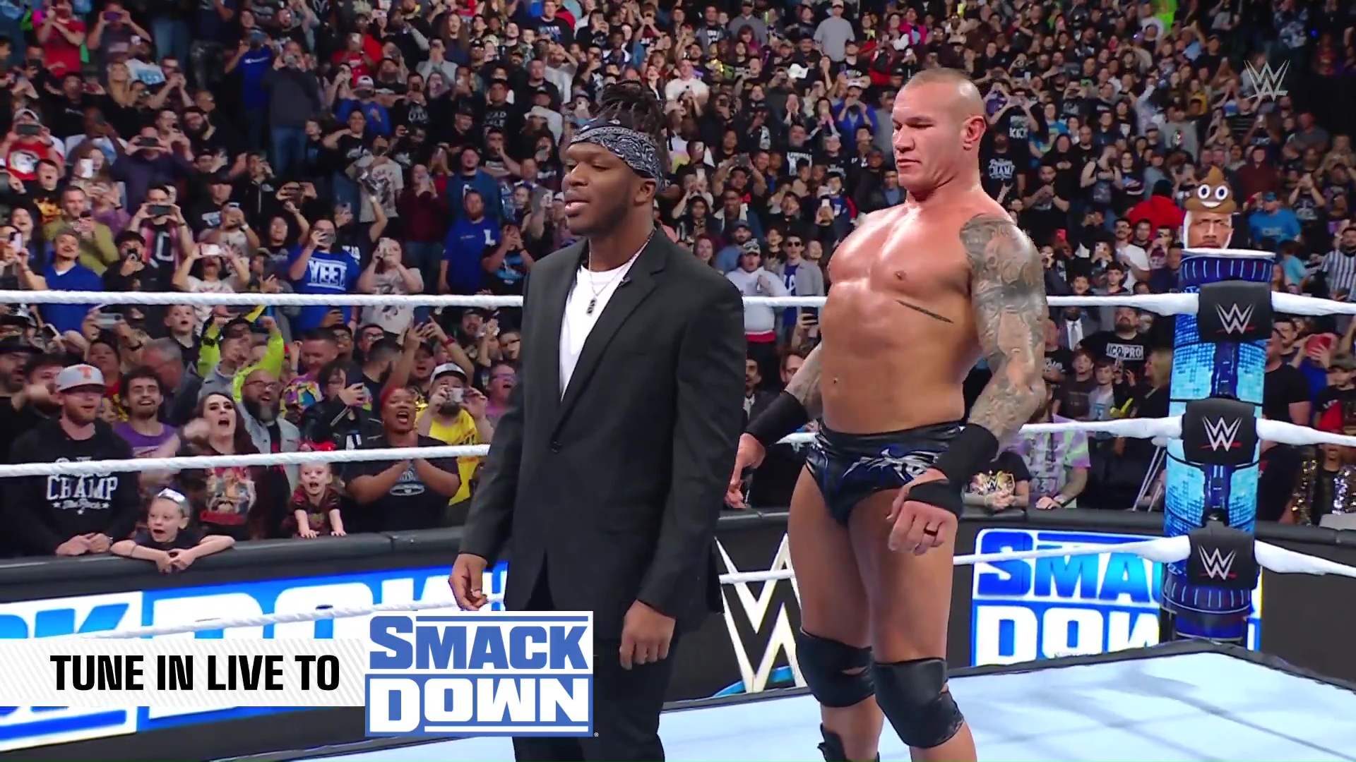 Randy Orton interrupted Paul and KSI's WWE announcement
