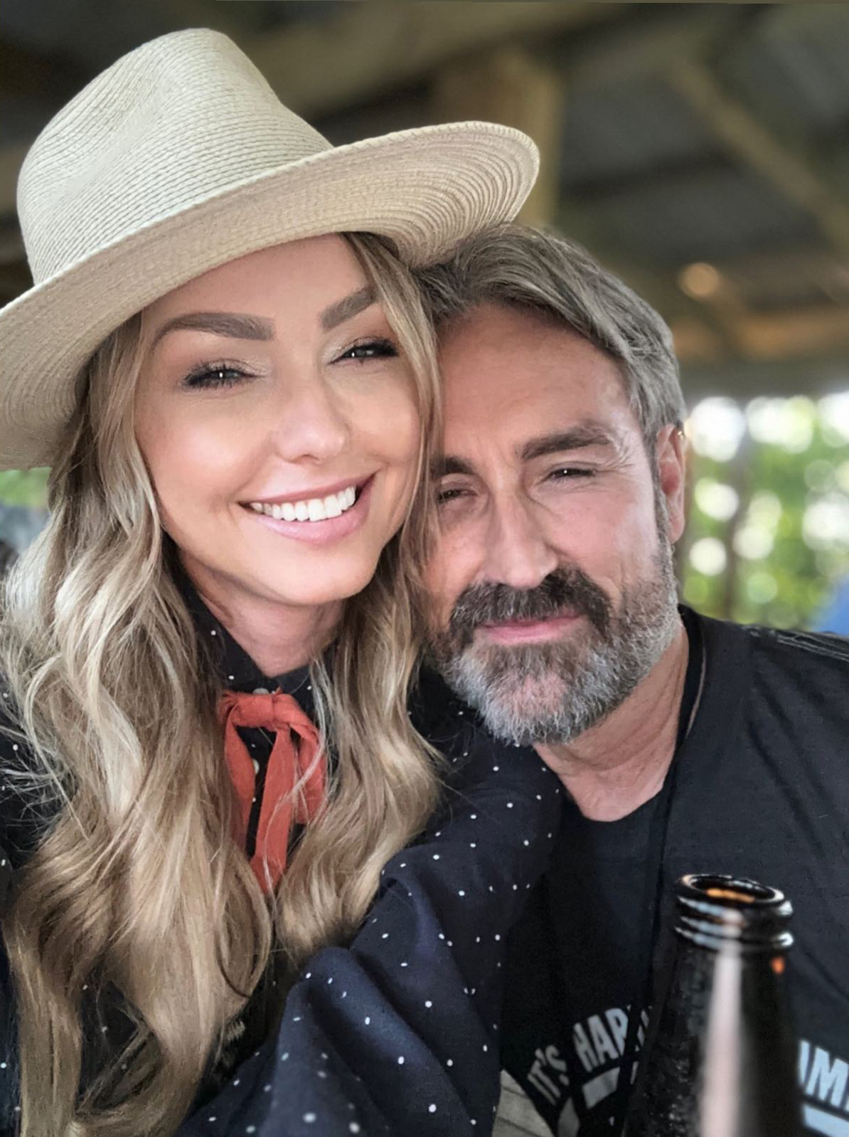 Leticia pictured with her boyfriend Mike Wolfe