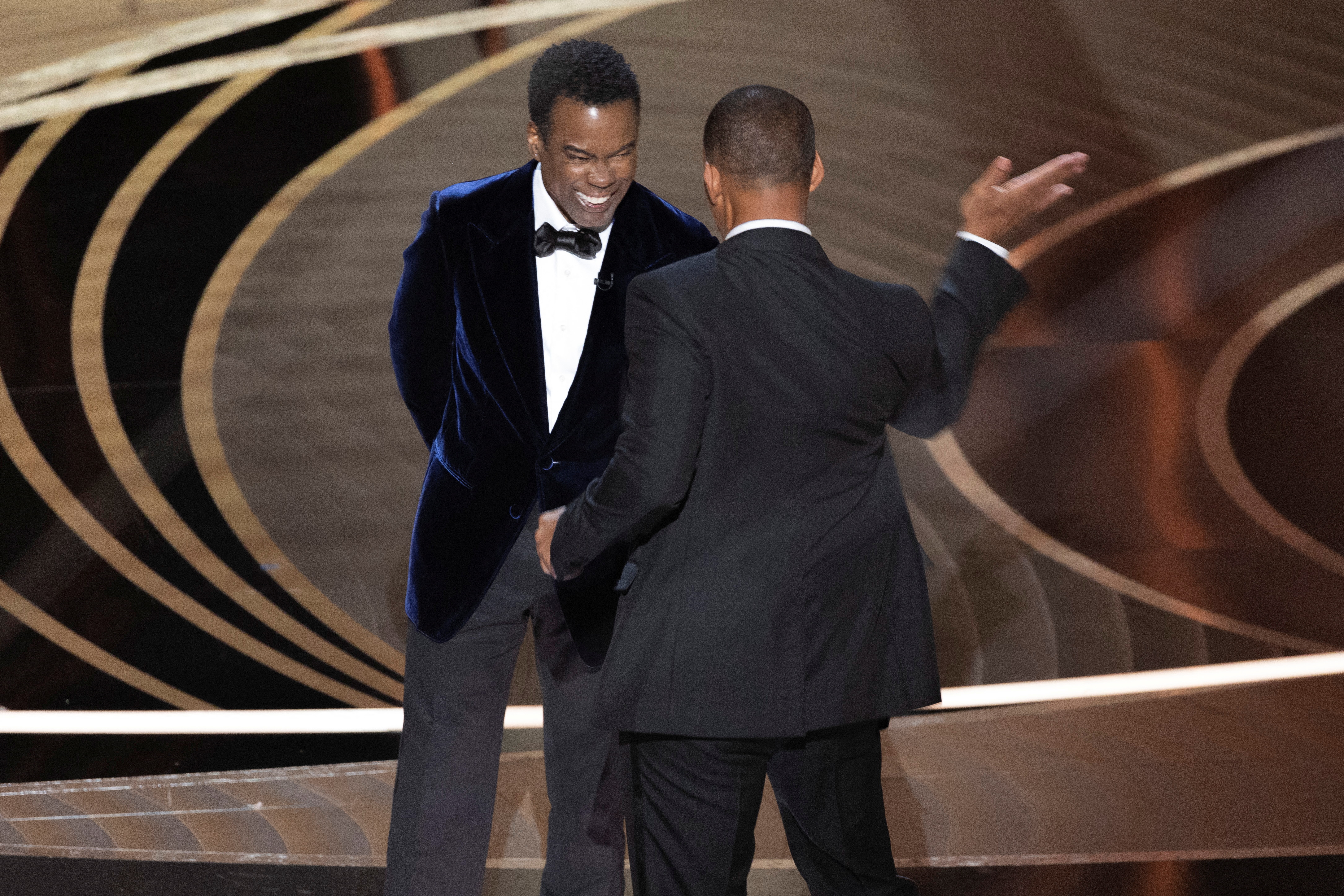 Will Smith winds up for the slap heard around the world