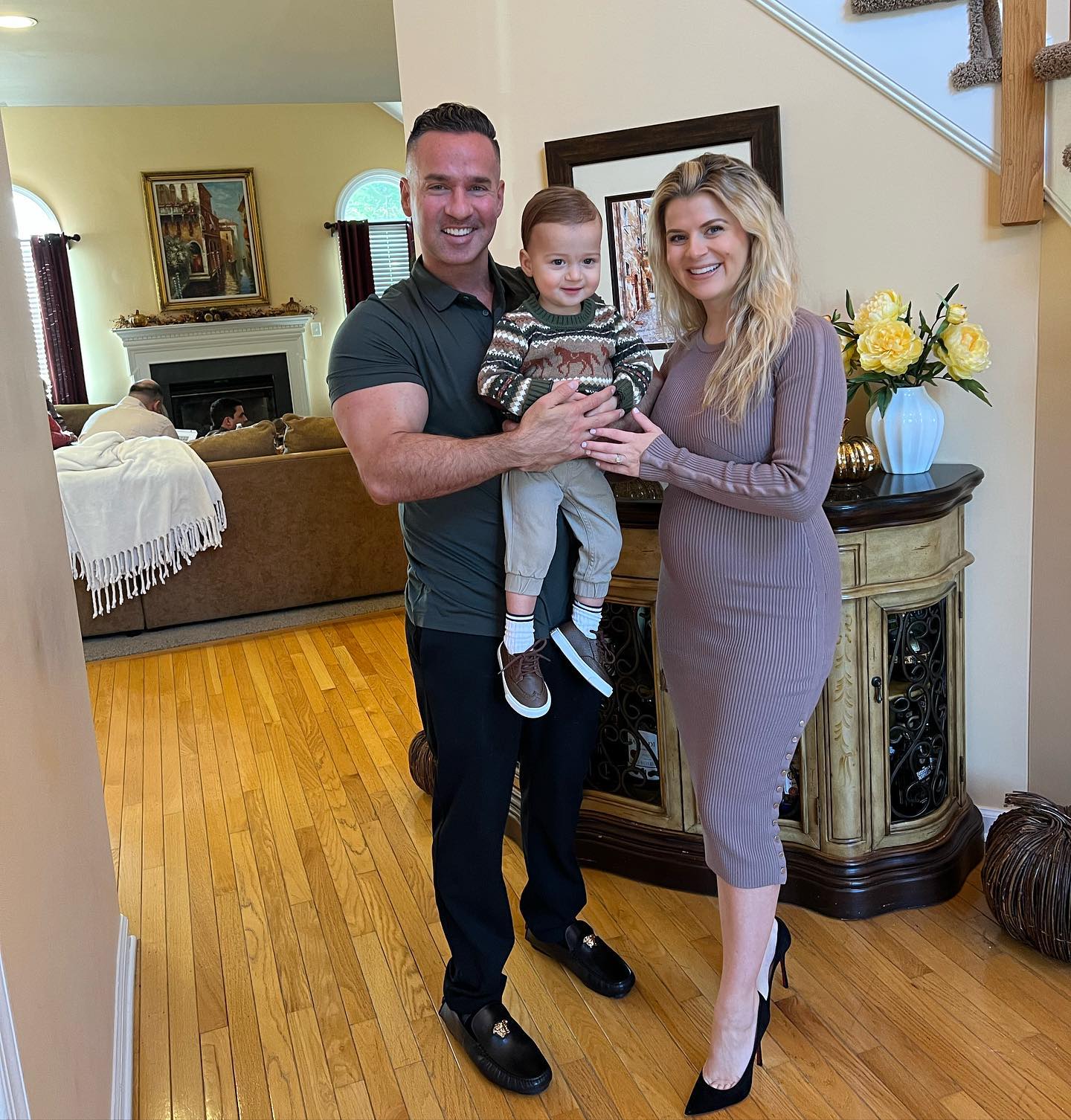 Mike and Lauren Sorrentino with their son, Romeo Reign