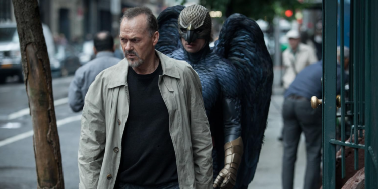 Michael Keaton in Birdman or (The Unexpected Virtue of Ignorance) (2014)