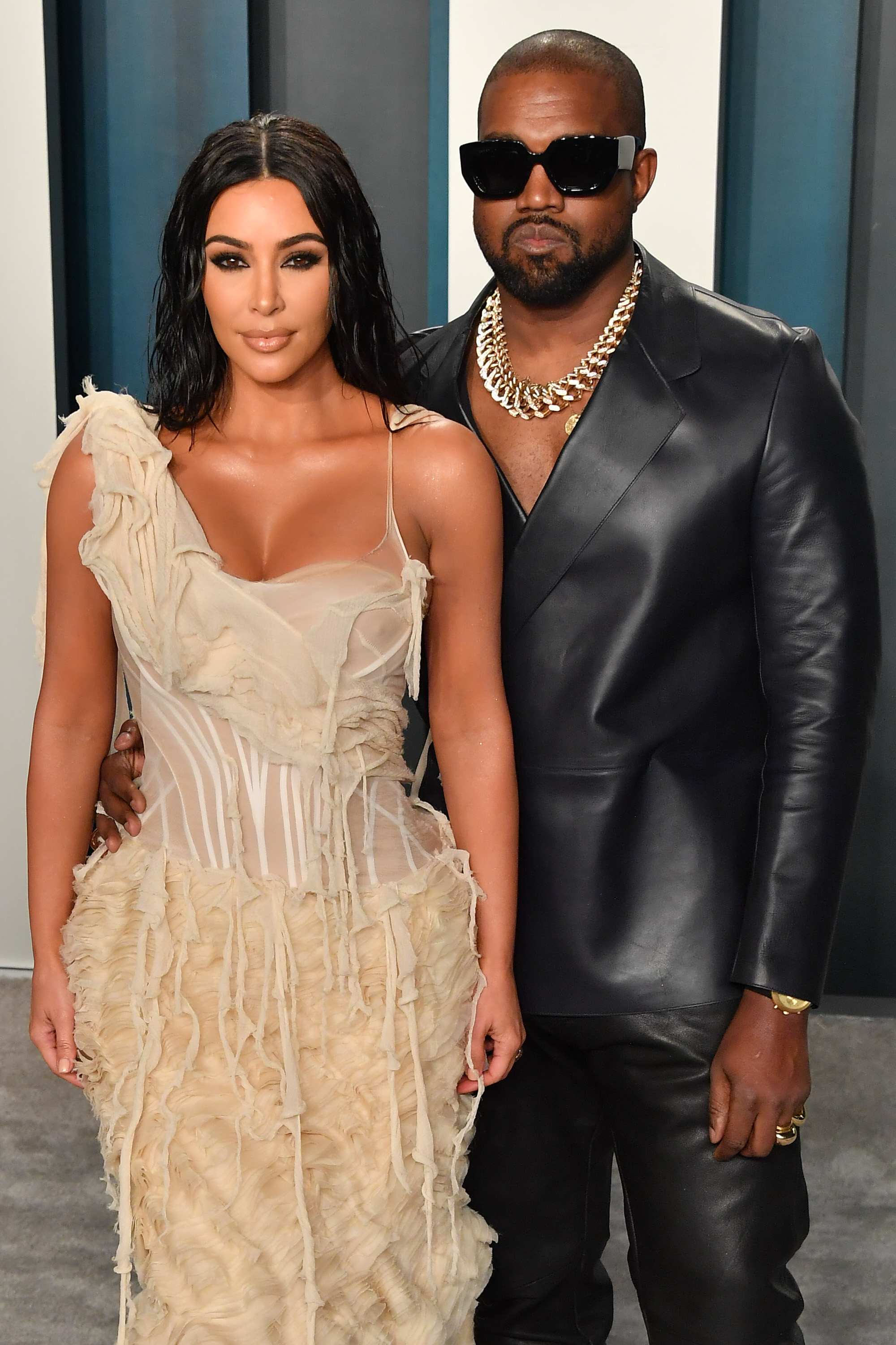 Kim and Kanye attended the Vanity Fair after-party in 2020
