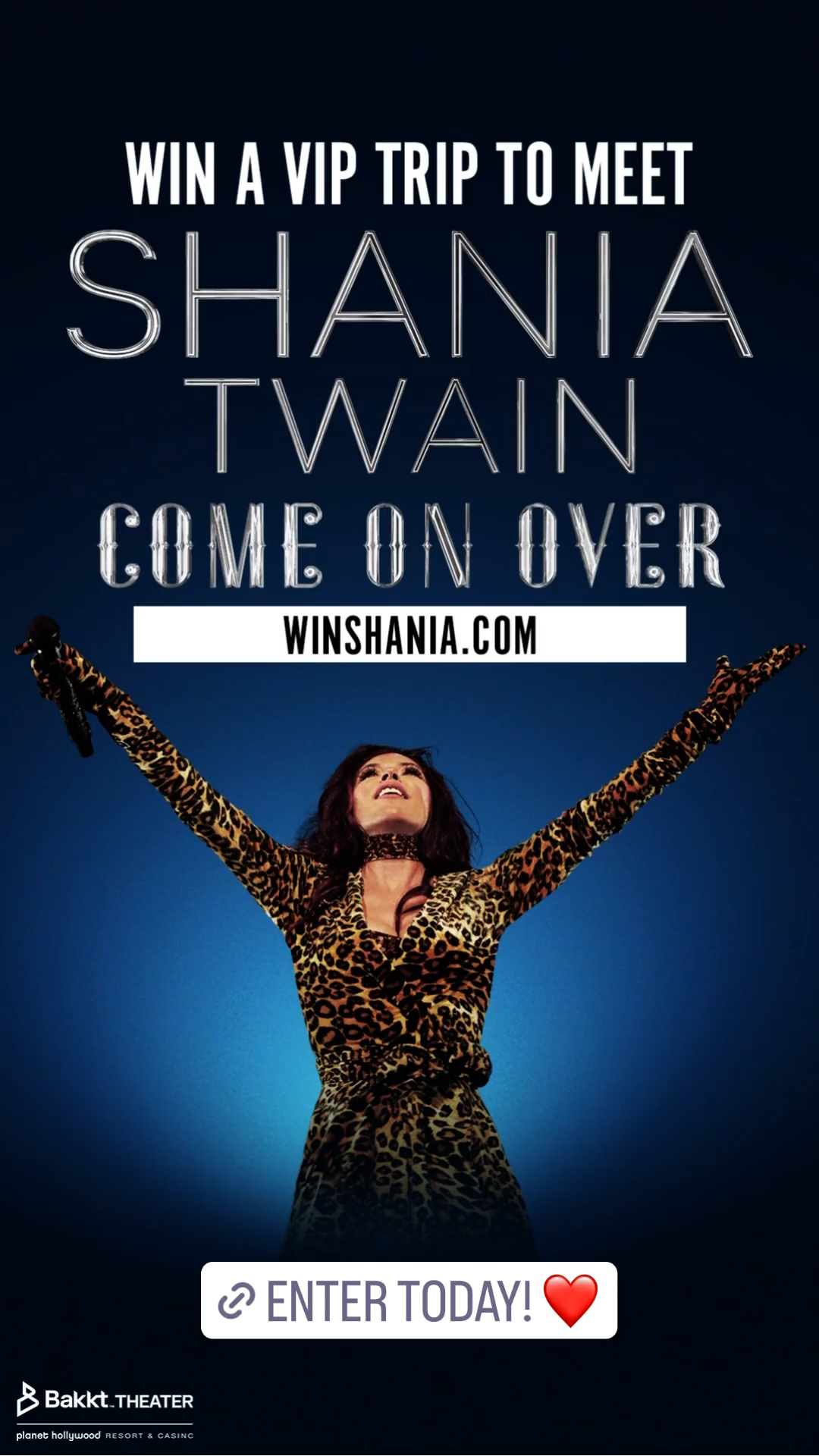 Shania's residency will begin at the beginning of May