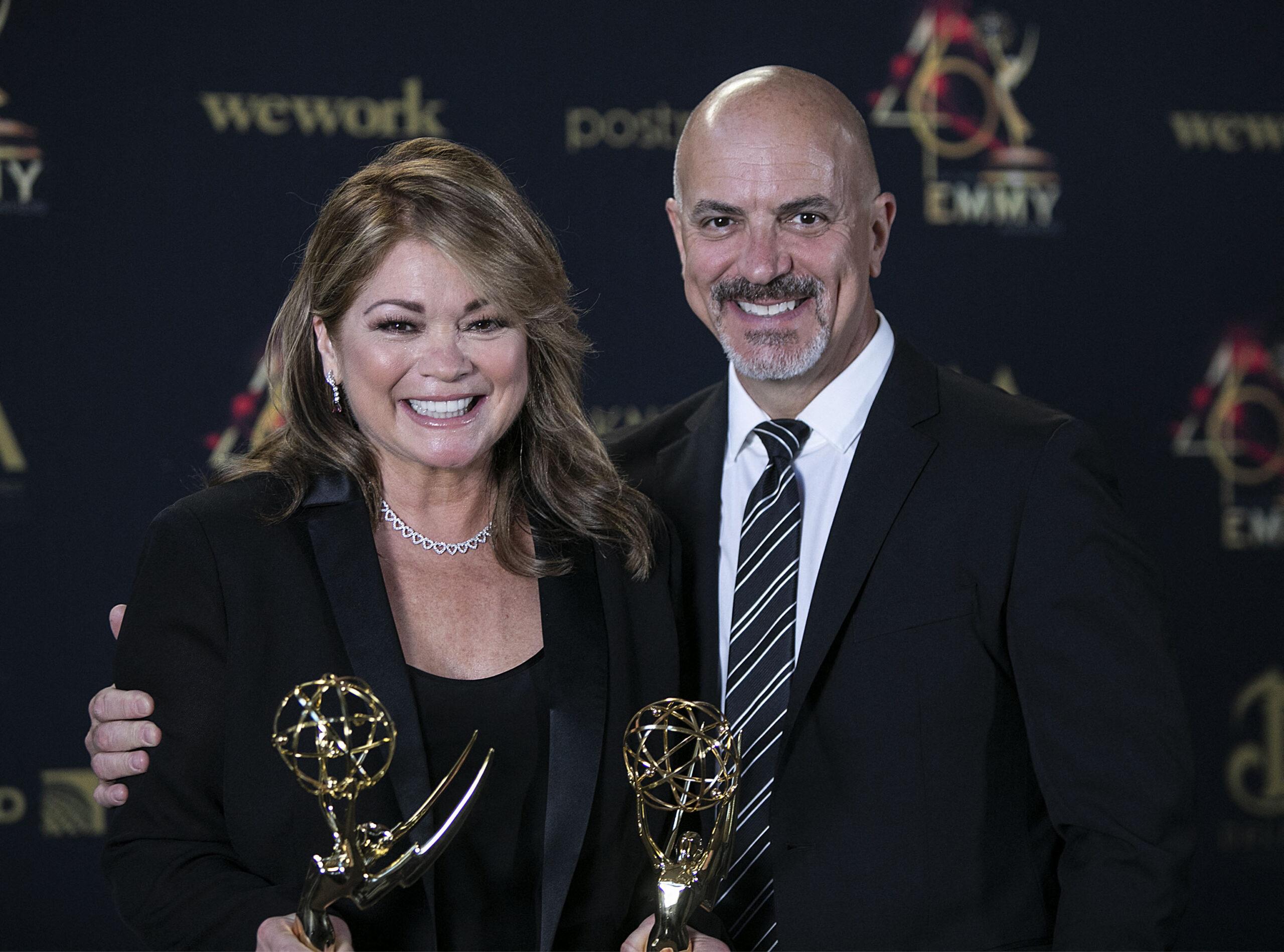 Valerie Bertinelli and Tom Vitale at the 46th Annual Daytime Emmy