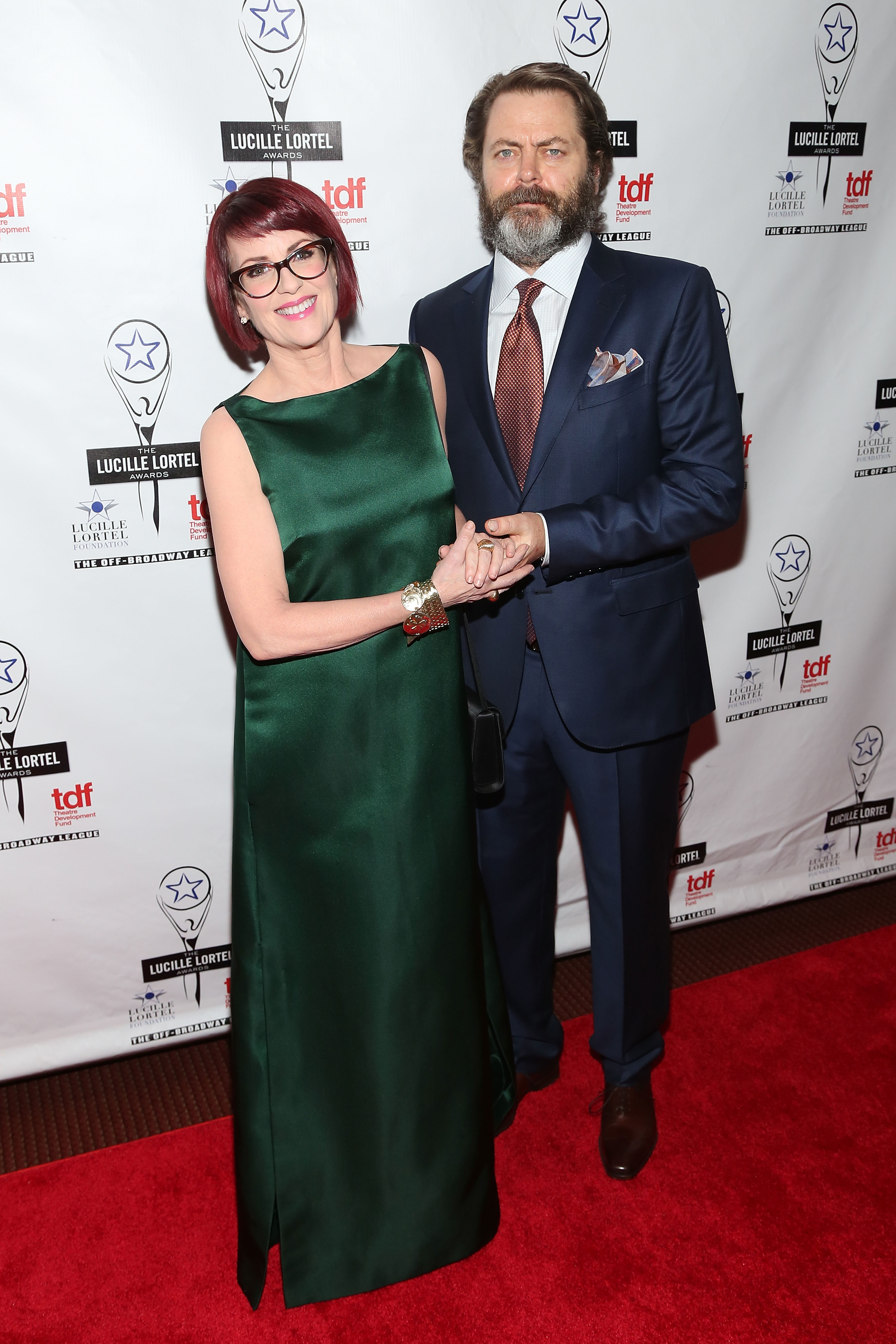 Parks and Recreation star Nick Offerman and Will and Grace actress Megan Mullaly have been married since 2003