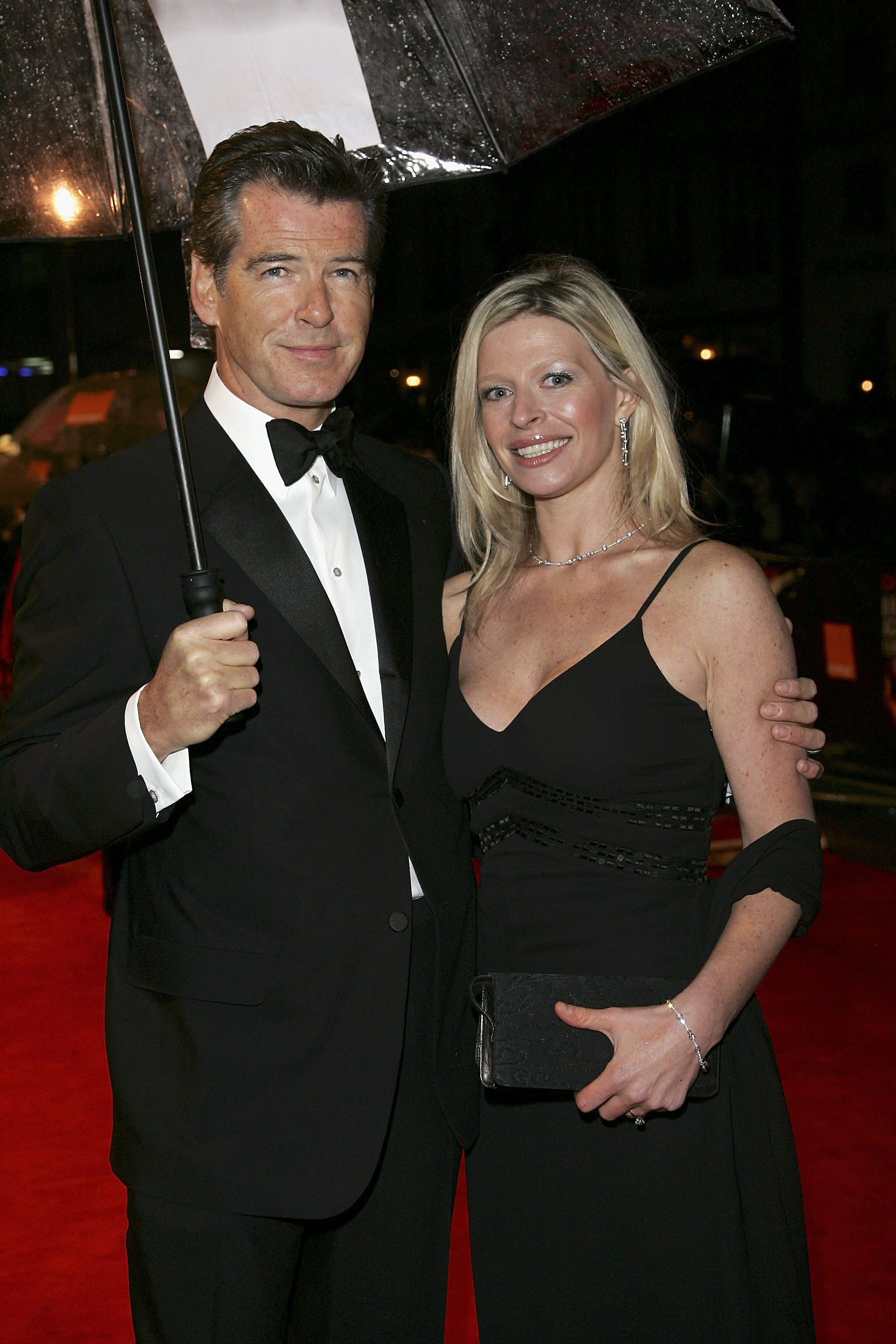 Pierce Brosnan and his late daughter Charlotte pictured together at the 2006 Baftas